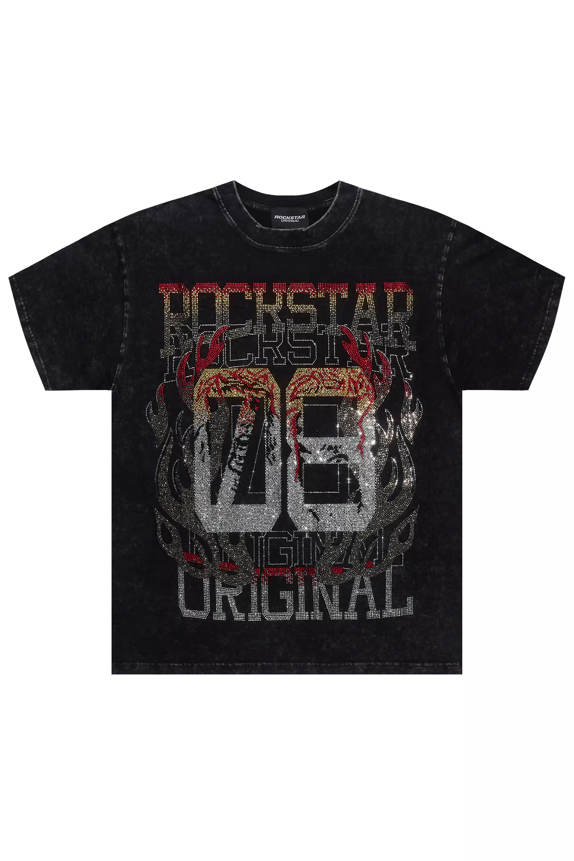 Yakira Black Rhinestone T-Shirt - Image 2