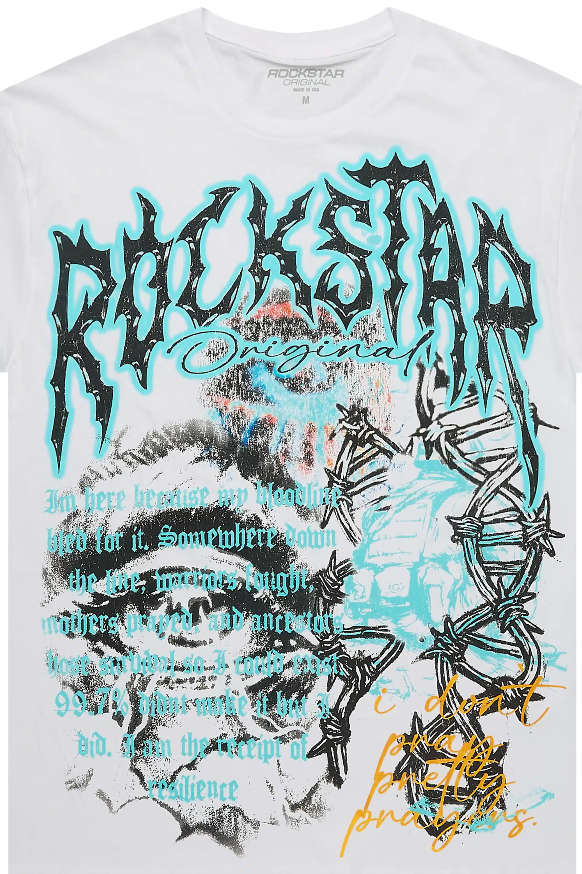 Terrina White Graphic Short Sleeve Tee - Image 2