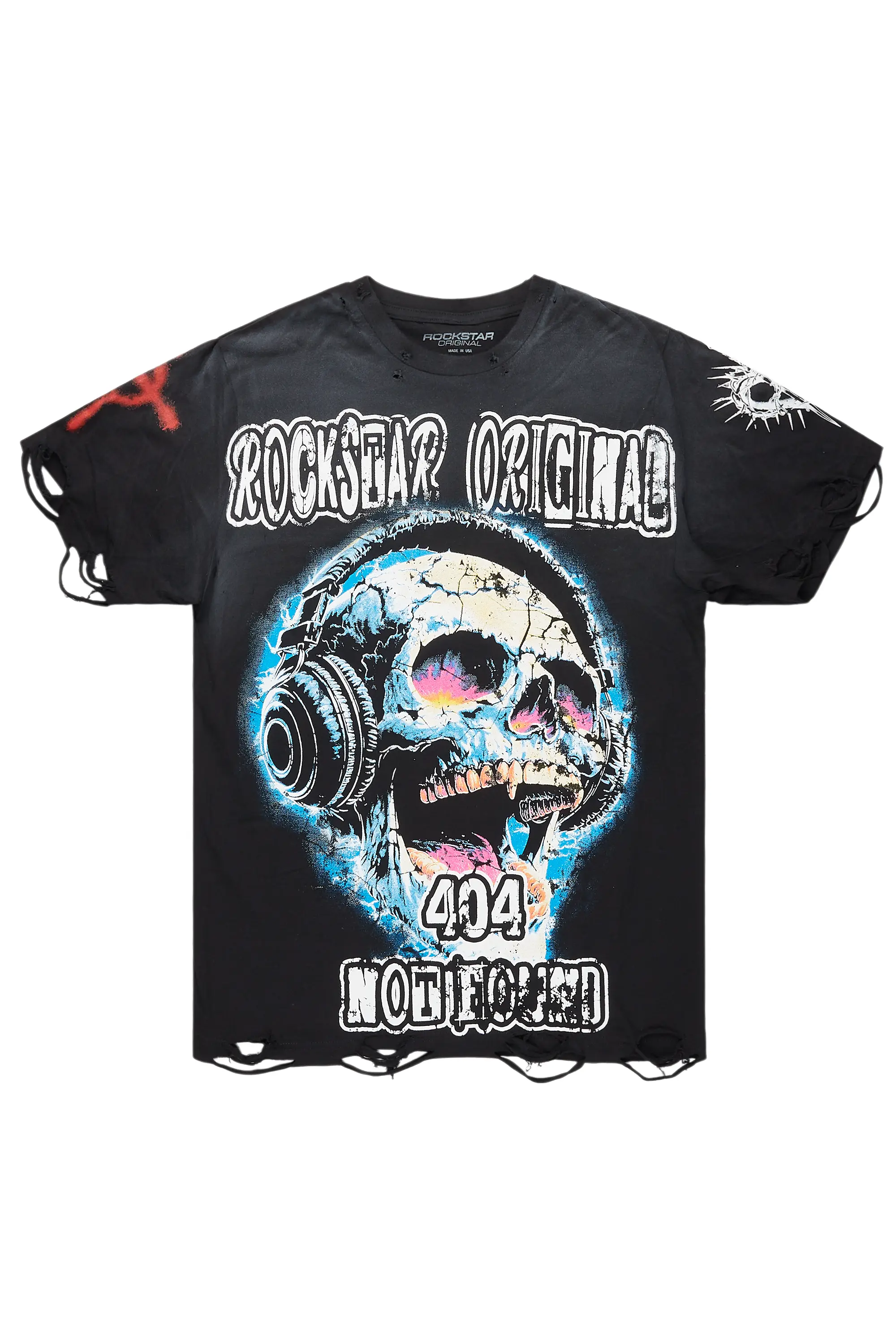 Meagan Black Graphic Short Sleeve Tee