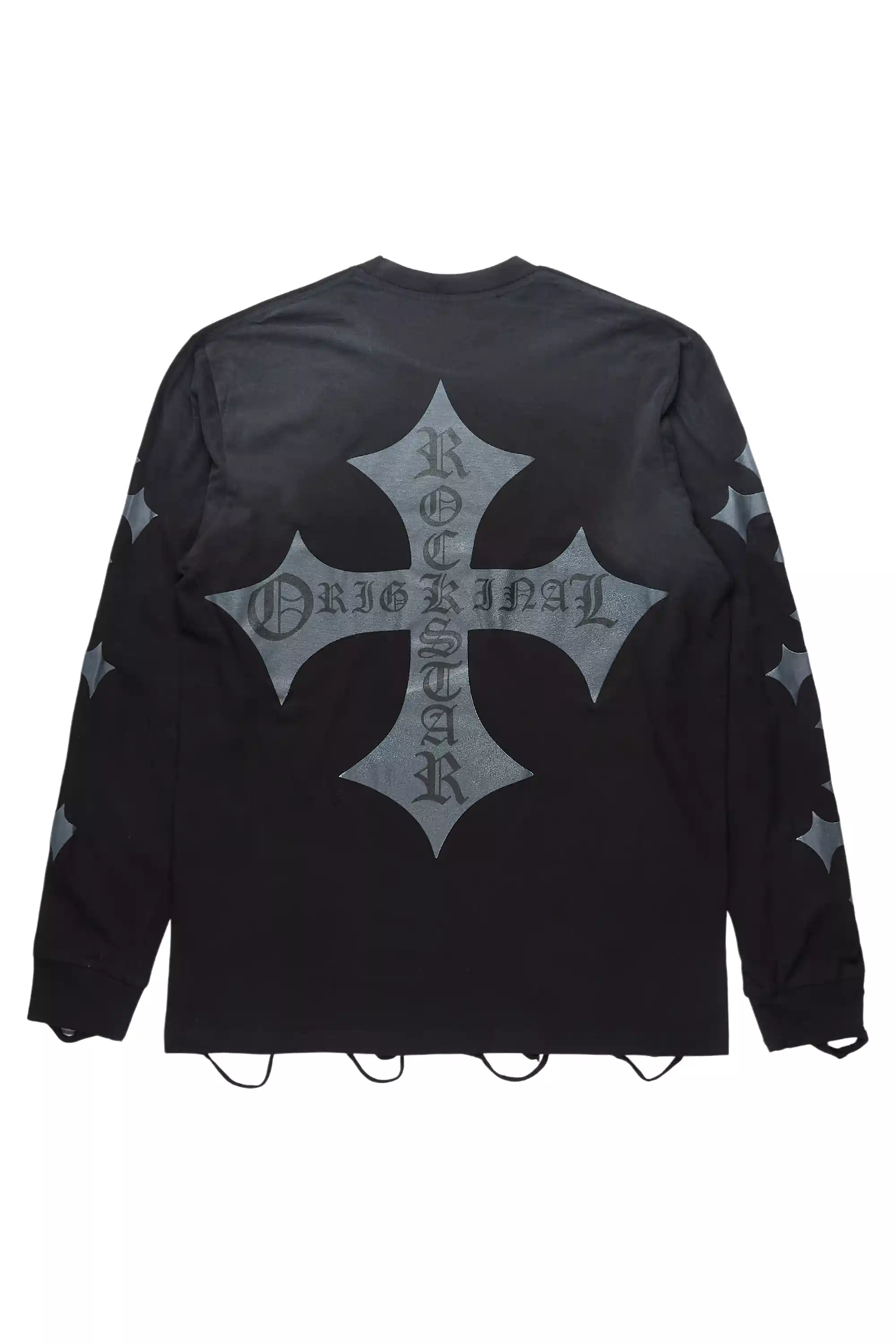 Jessilyn Black Long Sleeve Graphic T-Shirt - Image 2
