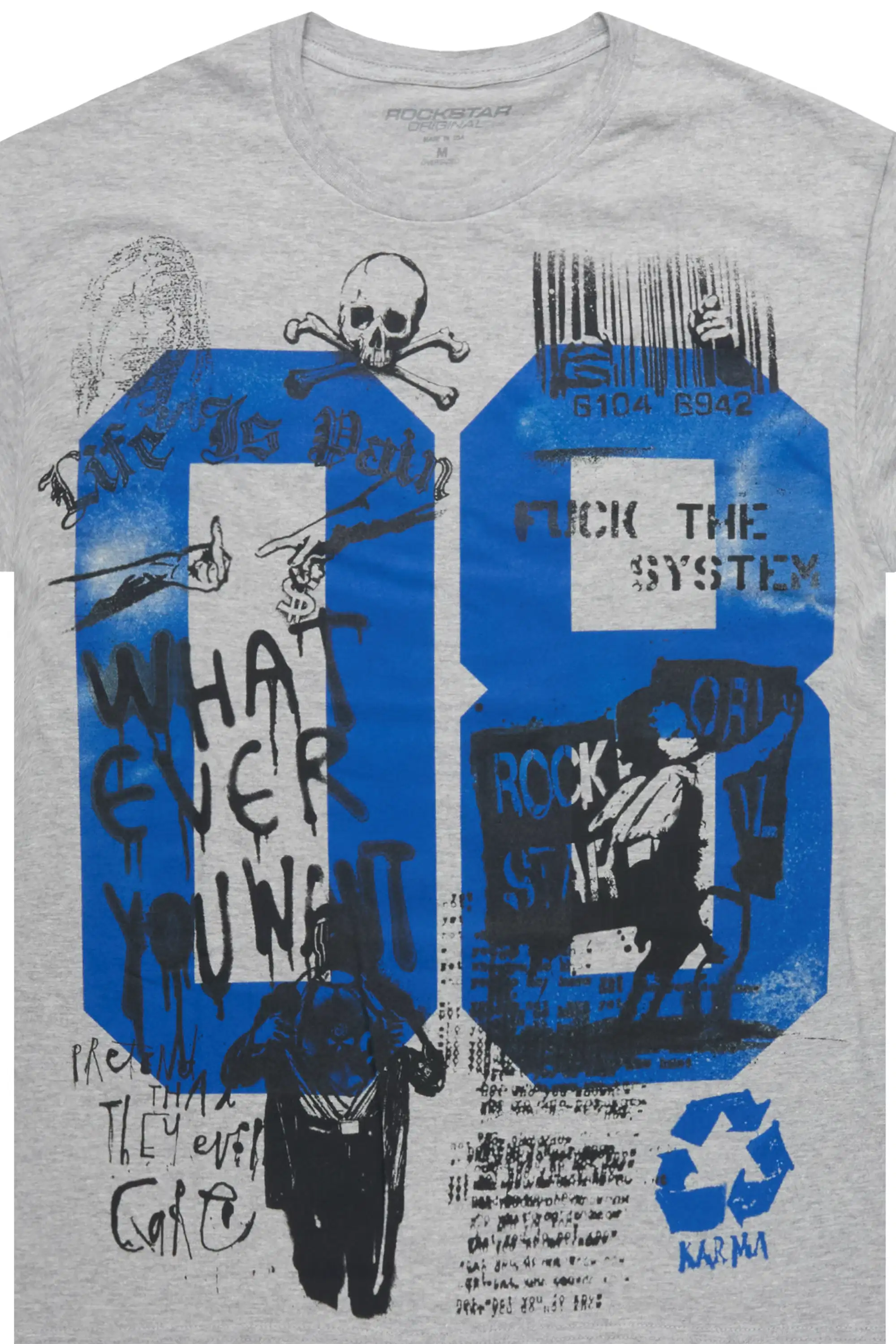 Kammile 3.0 Heather Grey Oversized T-Shirt - Image 2