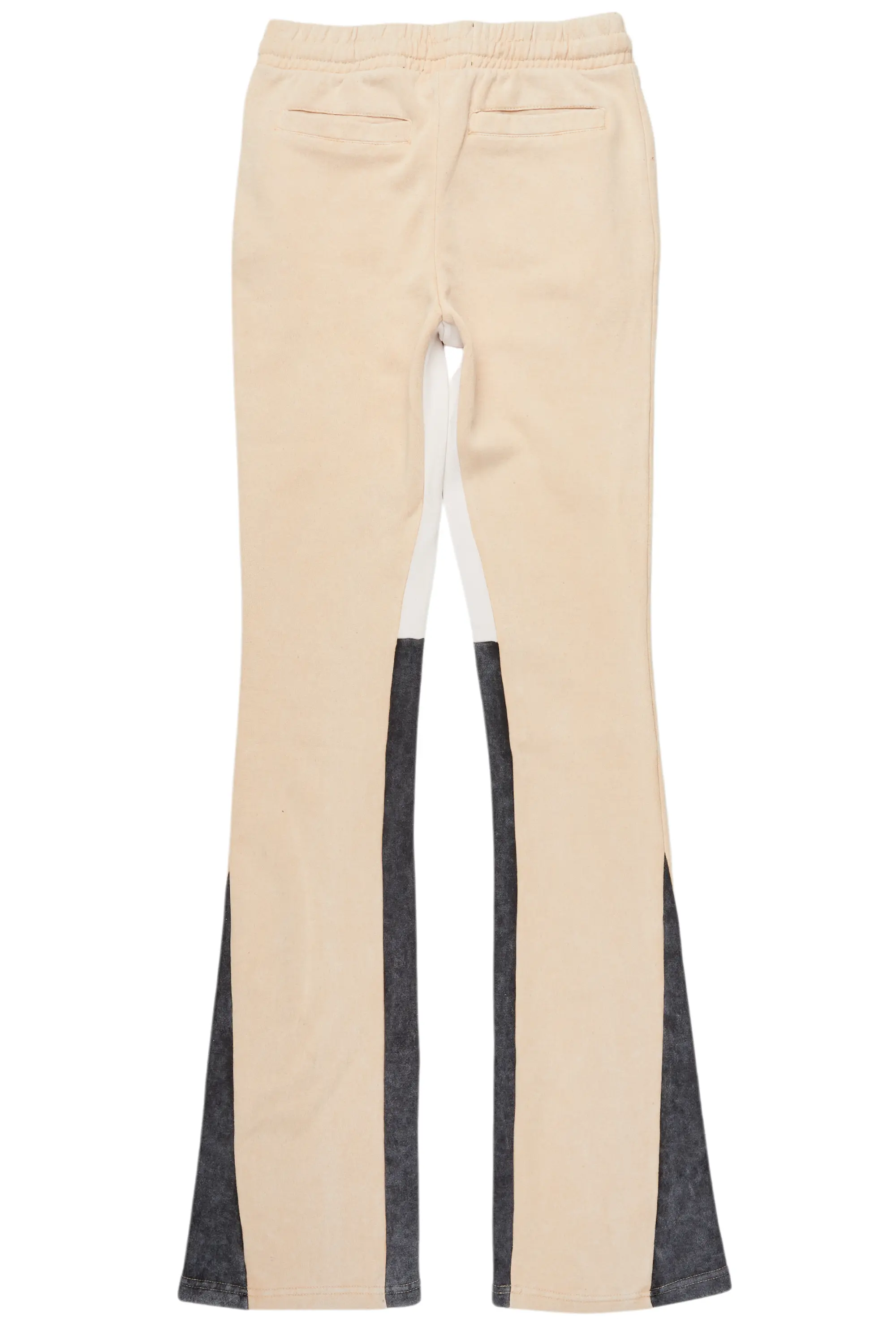 Dineshai Vintage Sand Stacked Track Pant - Image 3