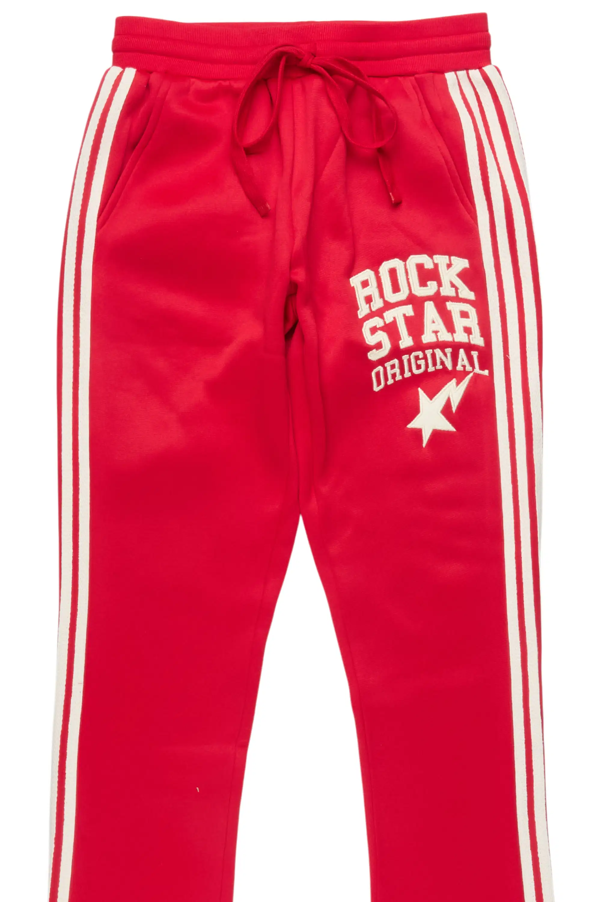 Briana Red Stacked Track Pant - Image 7