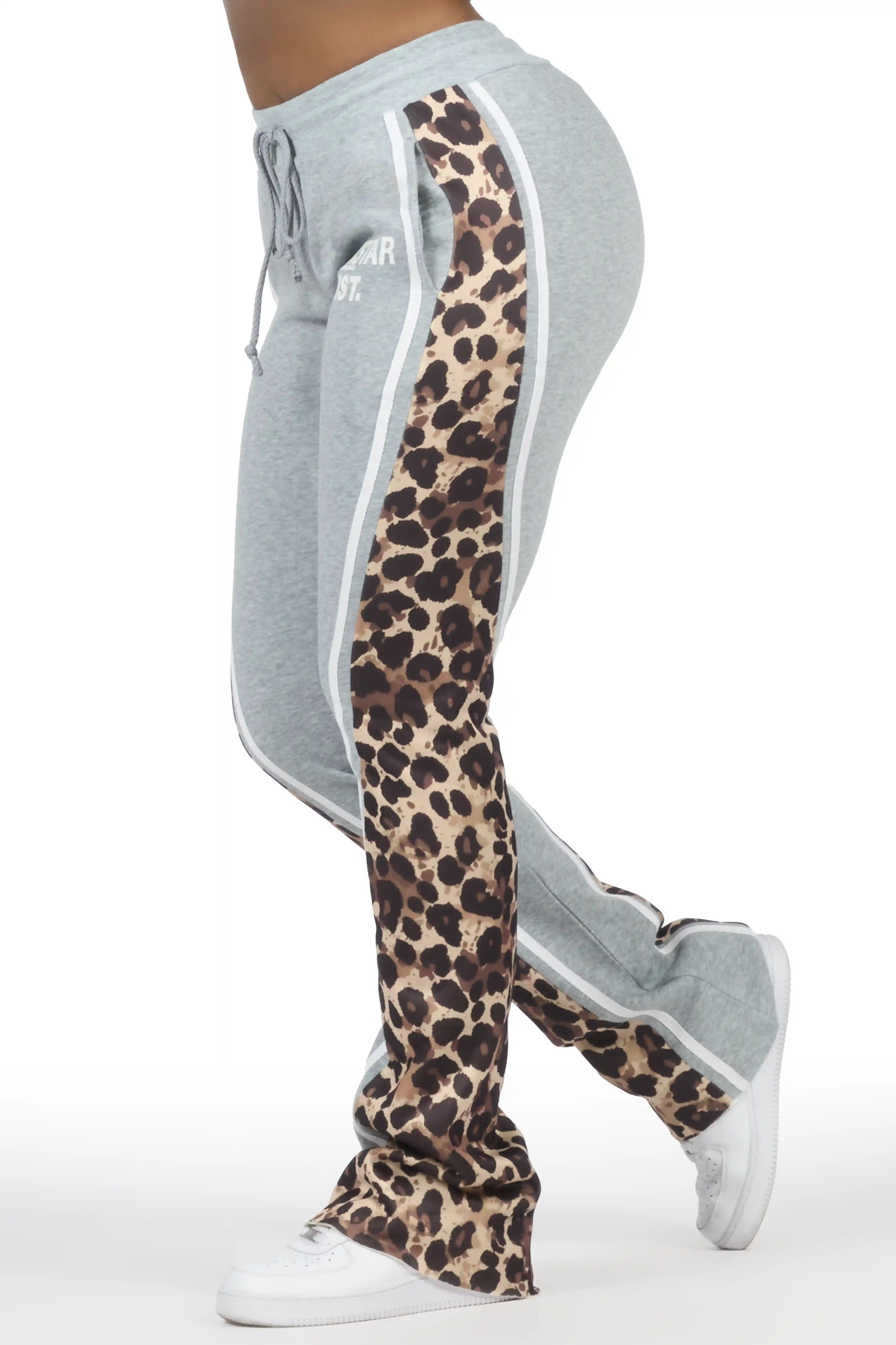 Soana Grey Stacked Track Pant