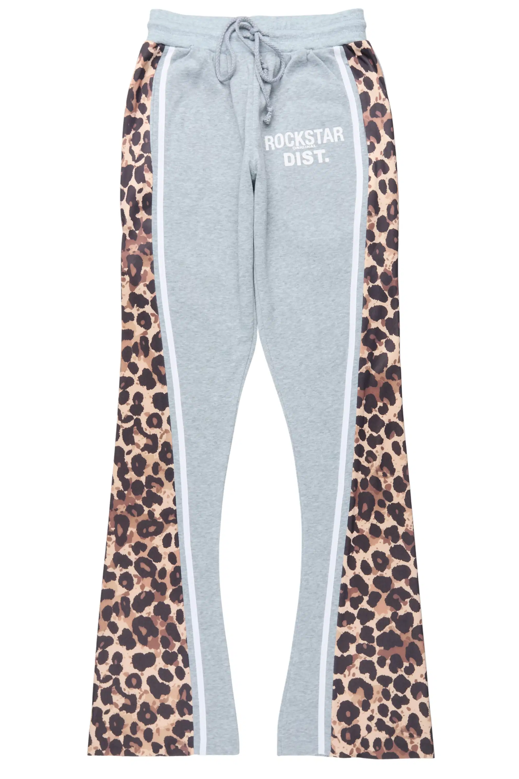 Soana Grey Stacked Track Pant - Image 4